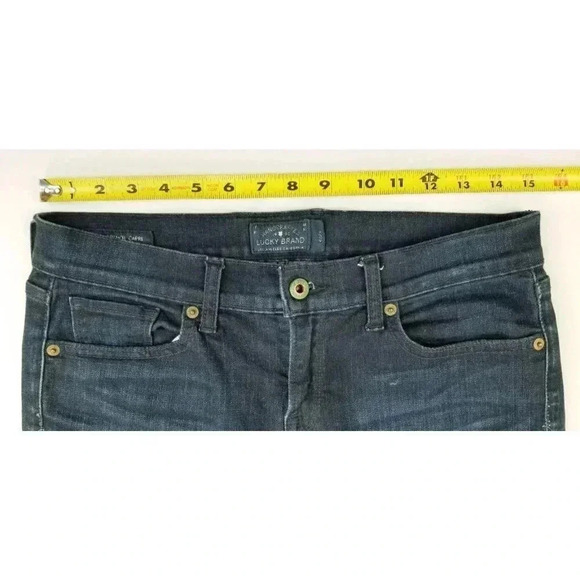 Lucky Brand 28X28 Women's Charlie Pencil Capri Size 6/28 Indigo Blue Denim Jeans - Picture 2 of 13